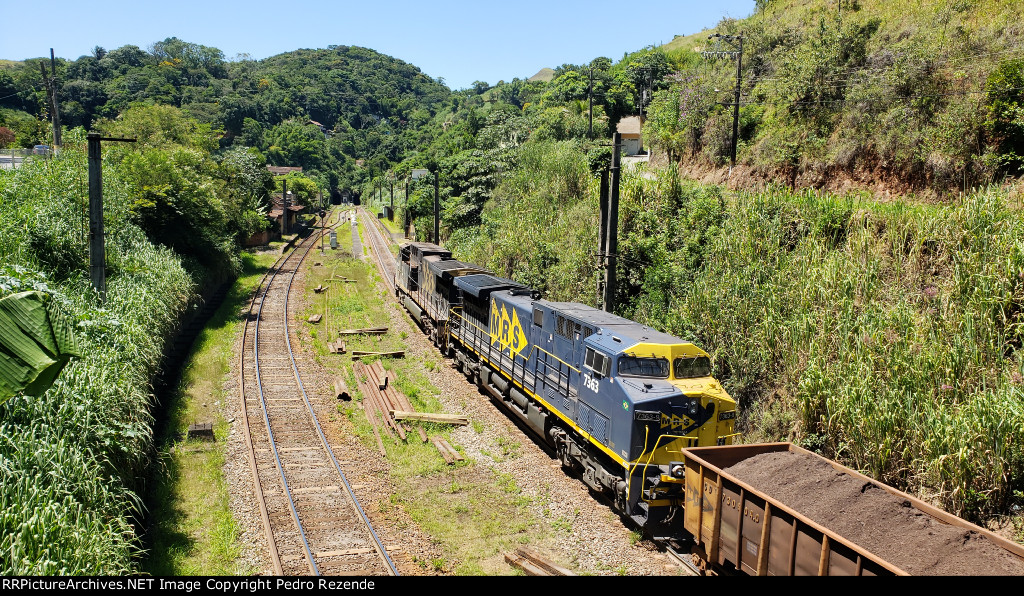 Ore train near the summit